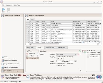 Splitting the CSV file on a column value thumbnail